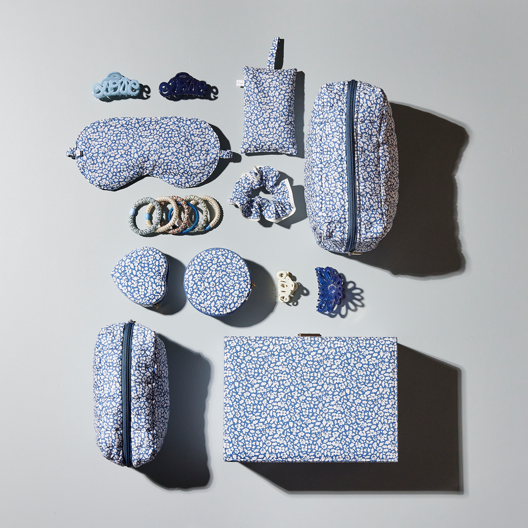 POUCH SQUARE MW LIBERTY FEATHER BLUE