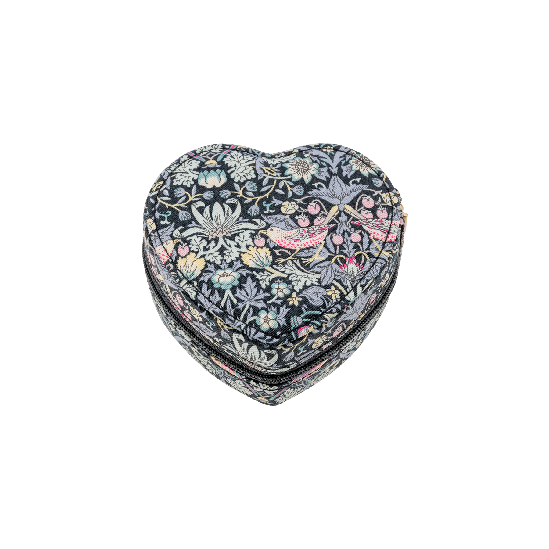 JEWELRY BOX HEART MW LIBERTY STRAWBERRY THIEF BLACK from Bon Dep Essentials
