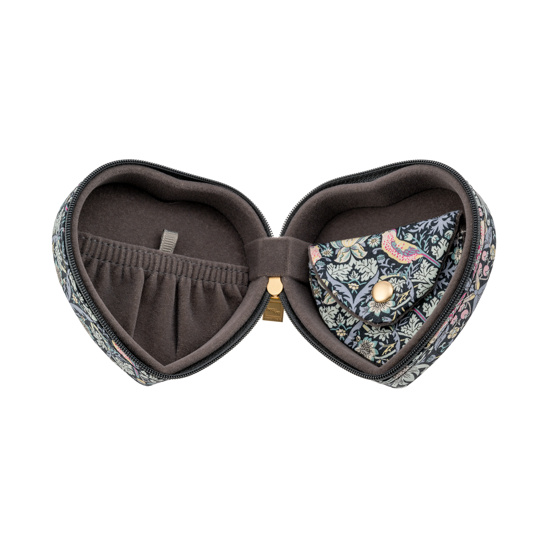 JEWELRY BOX HEART MW LIBERTY STRAWBERRY THIEF BLACK