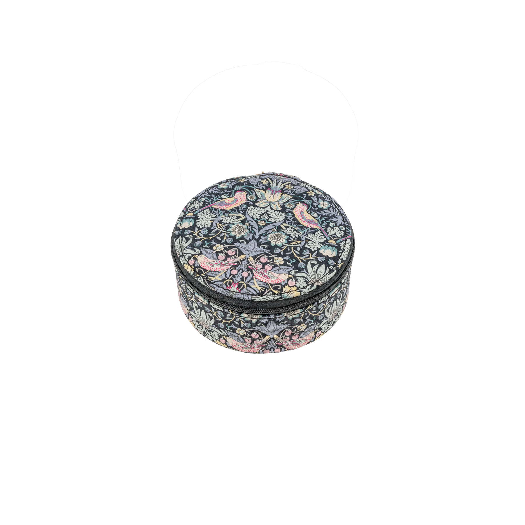 JEWELRY BOX ROUND MW LIBERTY STRAWBERRY THIEF BLACK from Bon Dep Essentials