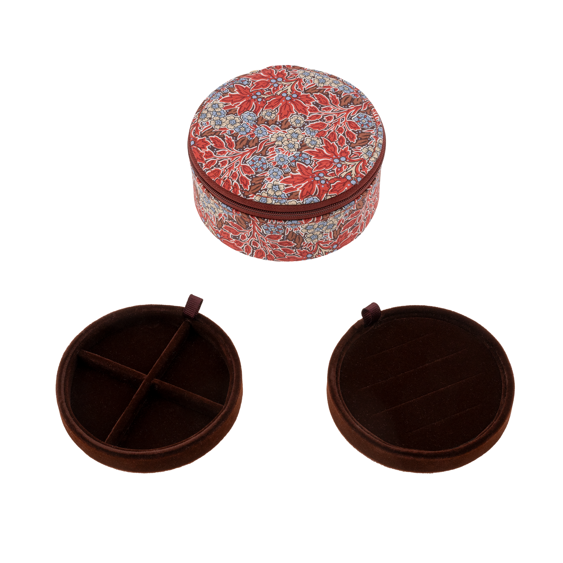 JEWELRY BOX ROUND MW LIBERTY AUBREY FOREST RUST
