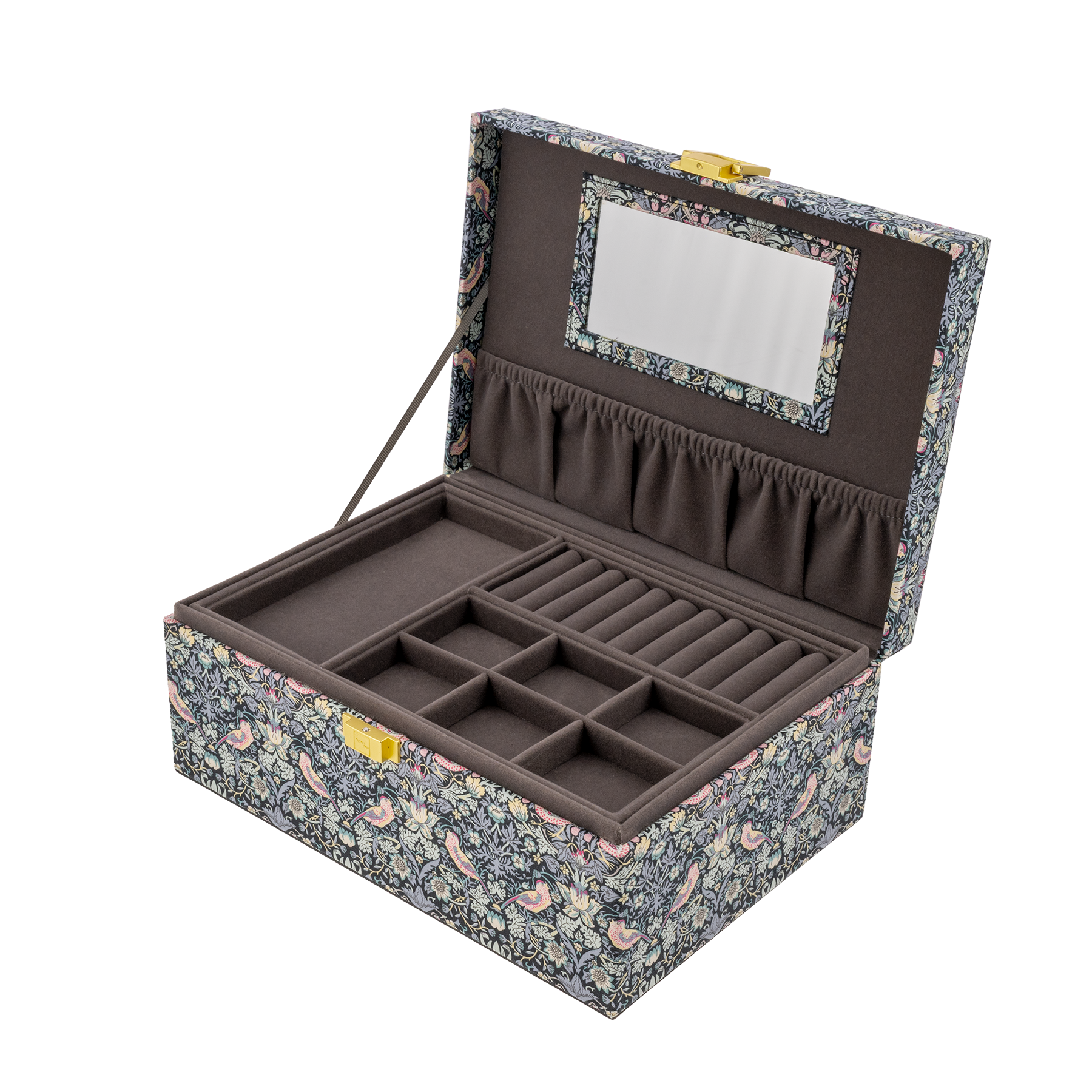 JEWELRY BOX SQUARE MW LIBERTY STRAWBERRY THIEF BLACK