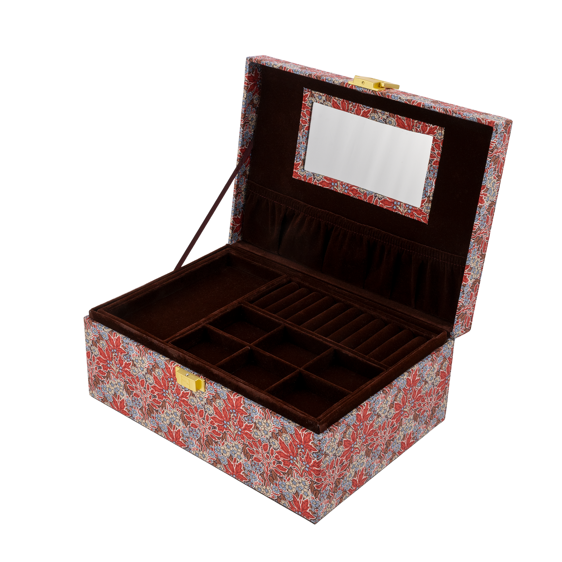 JEWELRY BOX SQUARE MW LIBERTY AUBREY FOREST RUST