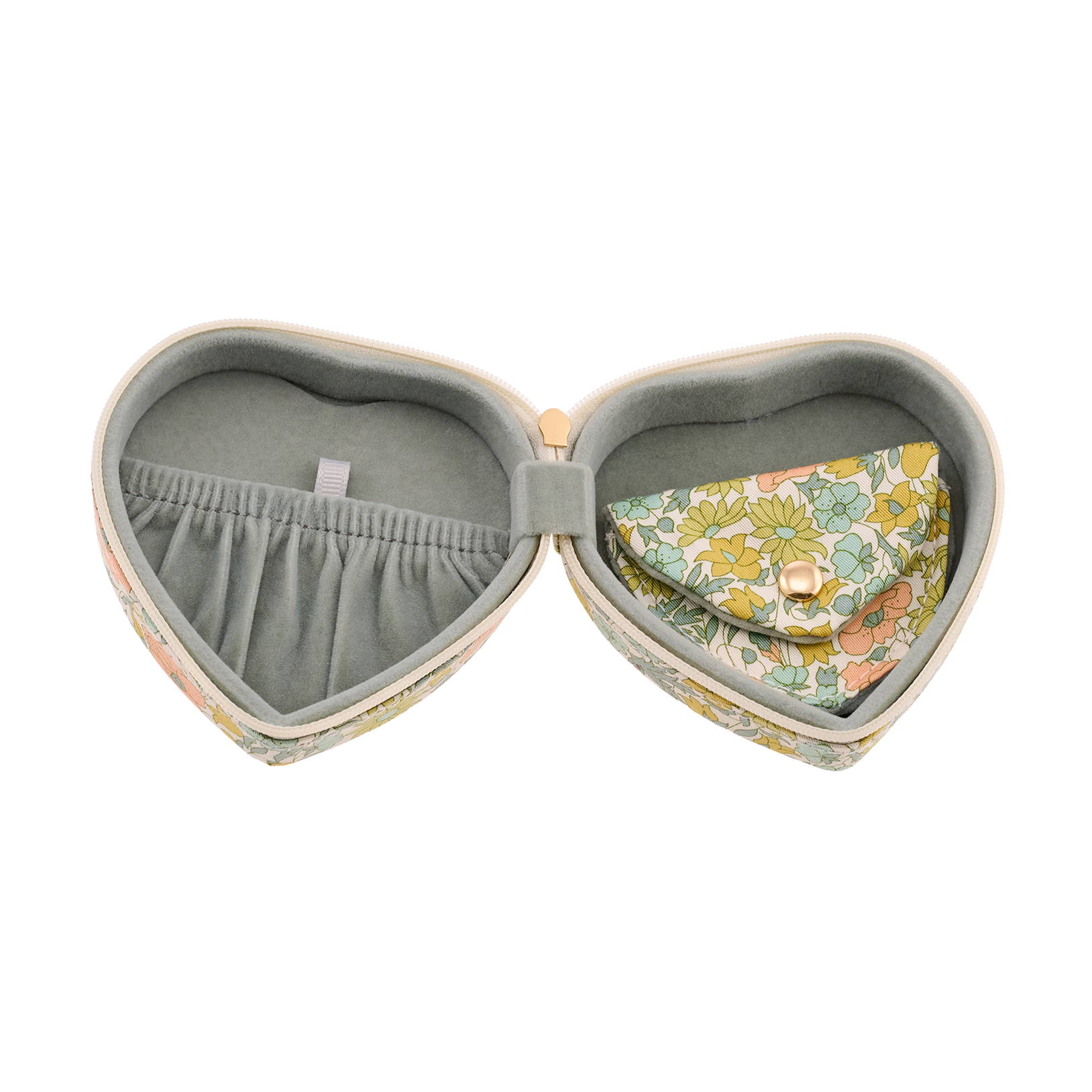 JEWELRY BOX HEART MW LIBERTY POPPY DAISY PASTEL