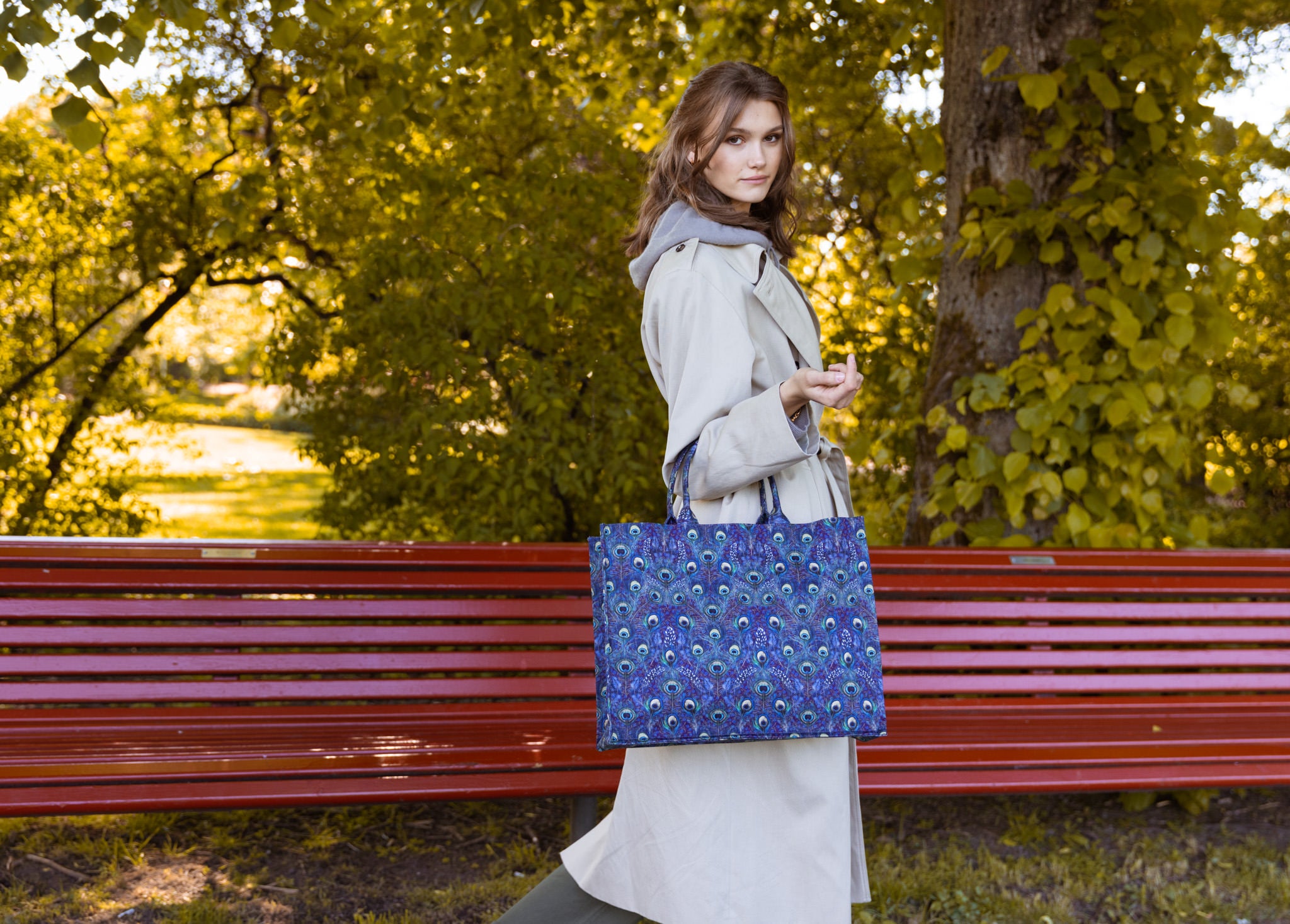 TOTE BAG MW LIBERTY PEACOCK