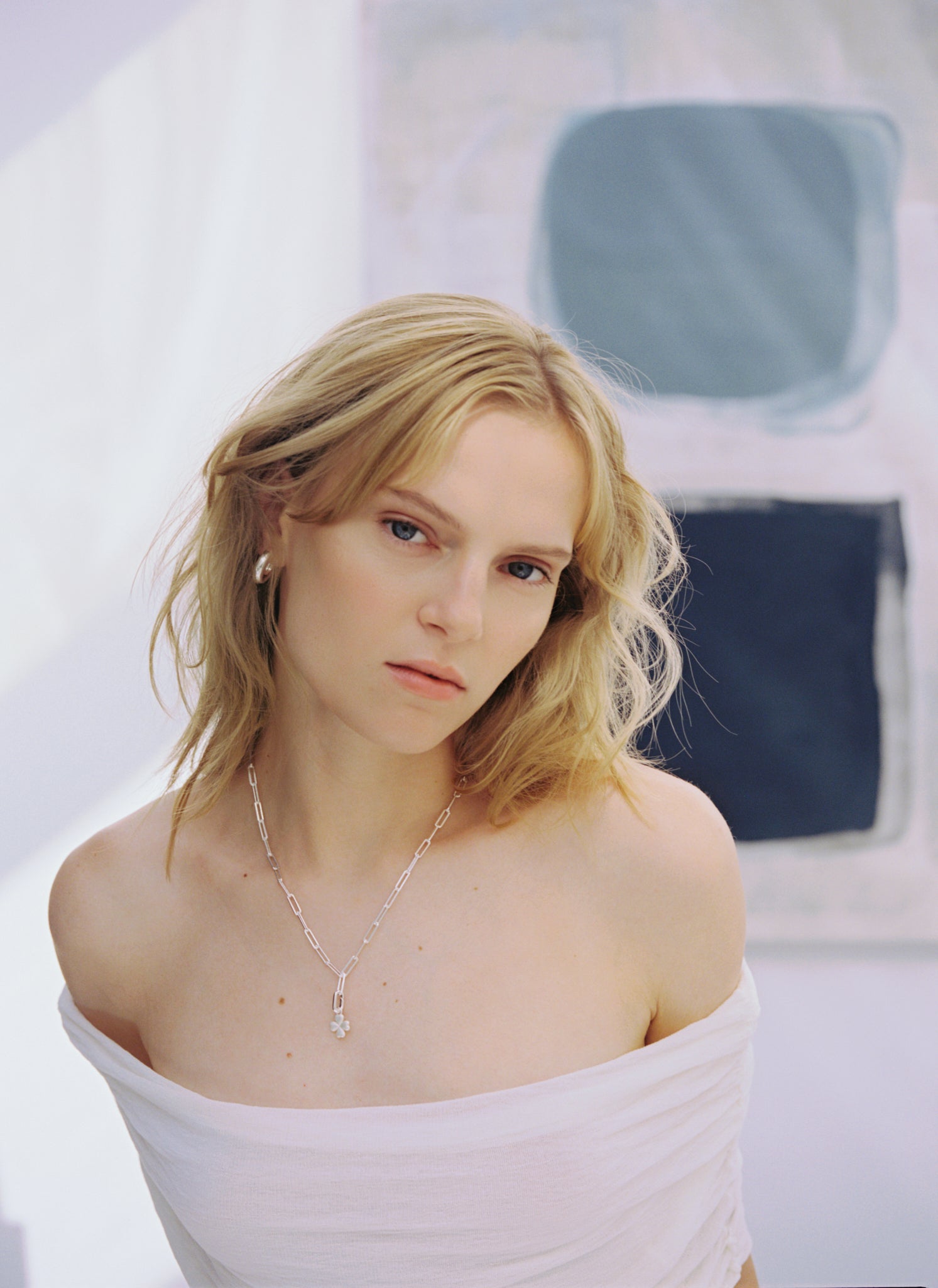 MEDIUM CHUNKY HOOPS SILVER