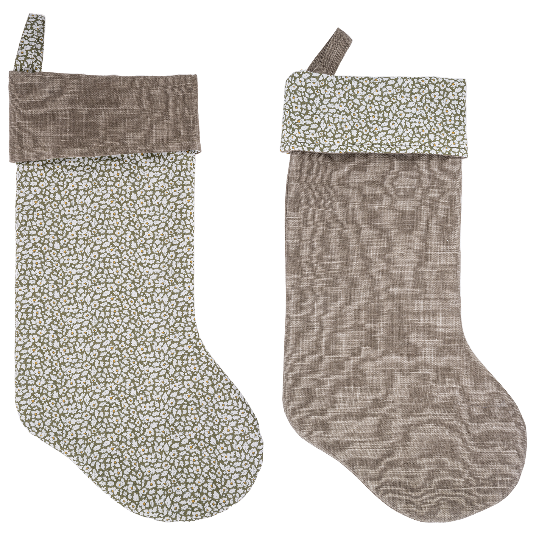 Image of Christmas Stocking reversible mw Liberty Feather from Bon Dep Essentials