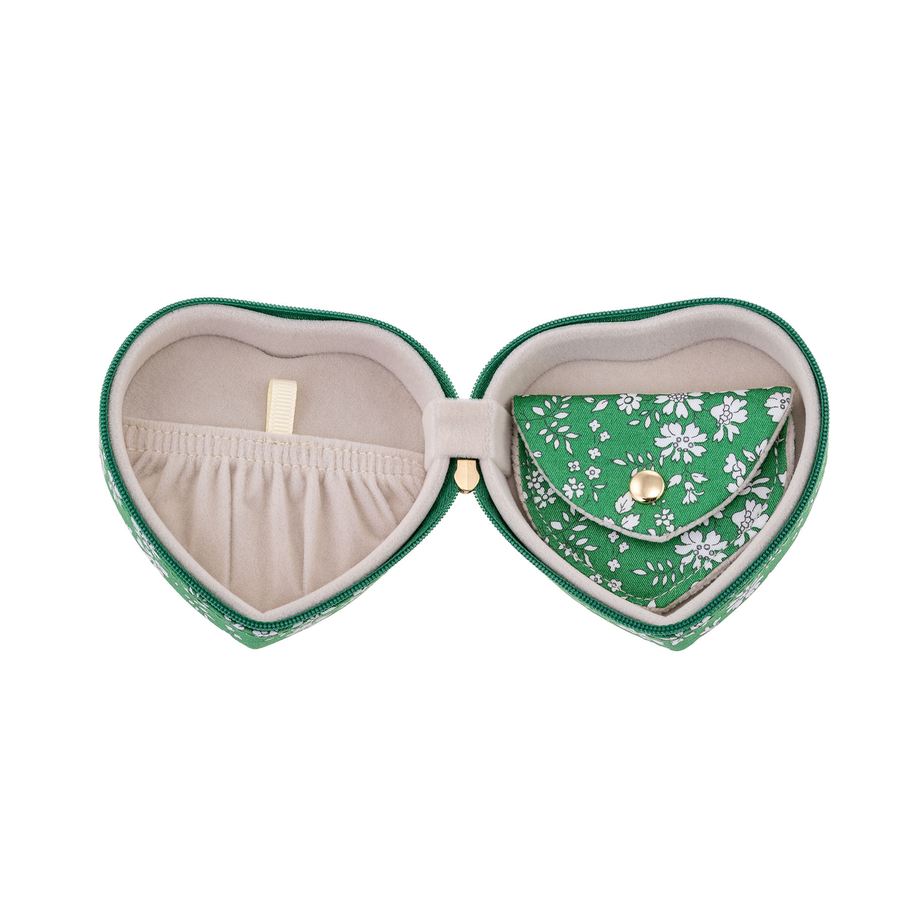 JEWELRY BOX HEART MW LIBERTY CAPEL GREEN