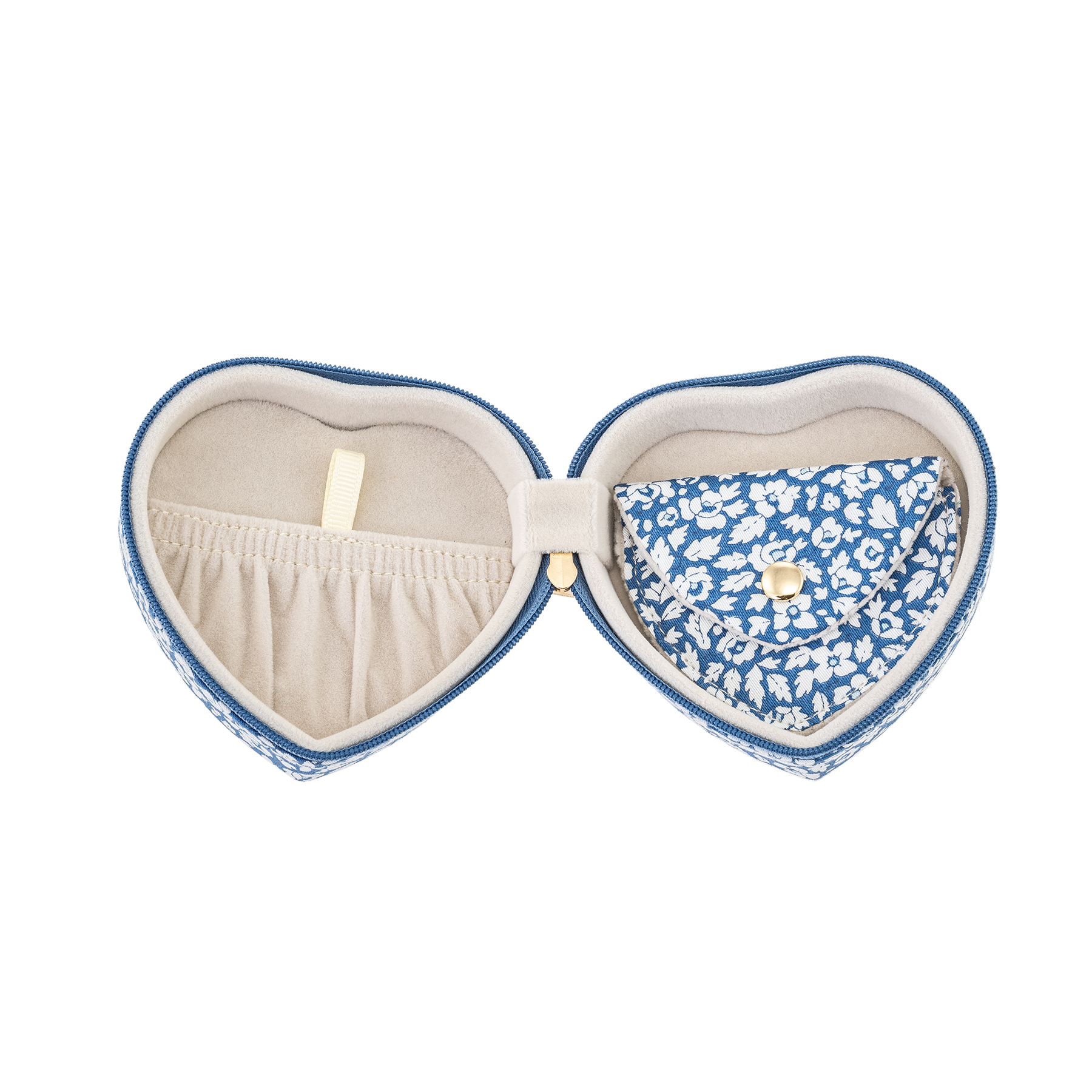 JEWELRY BOX HEART MW LIBERTY FEATHER BLUE