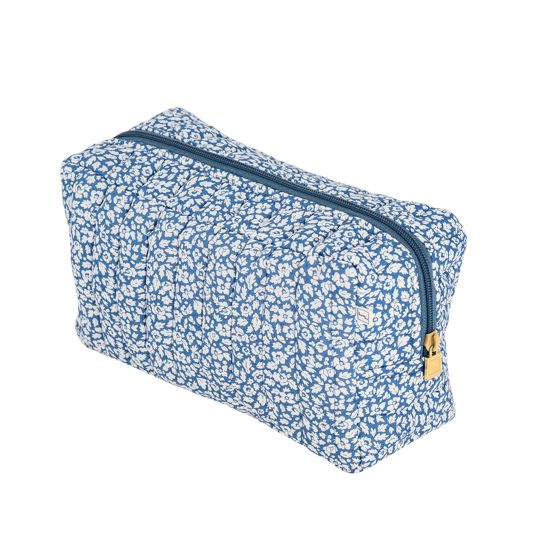 Image of Pouch square mw Liberty Feather Blue from Bon Dep Essentials
