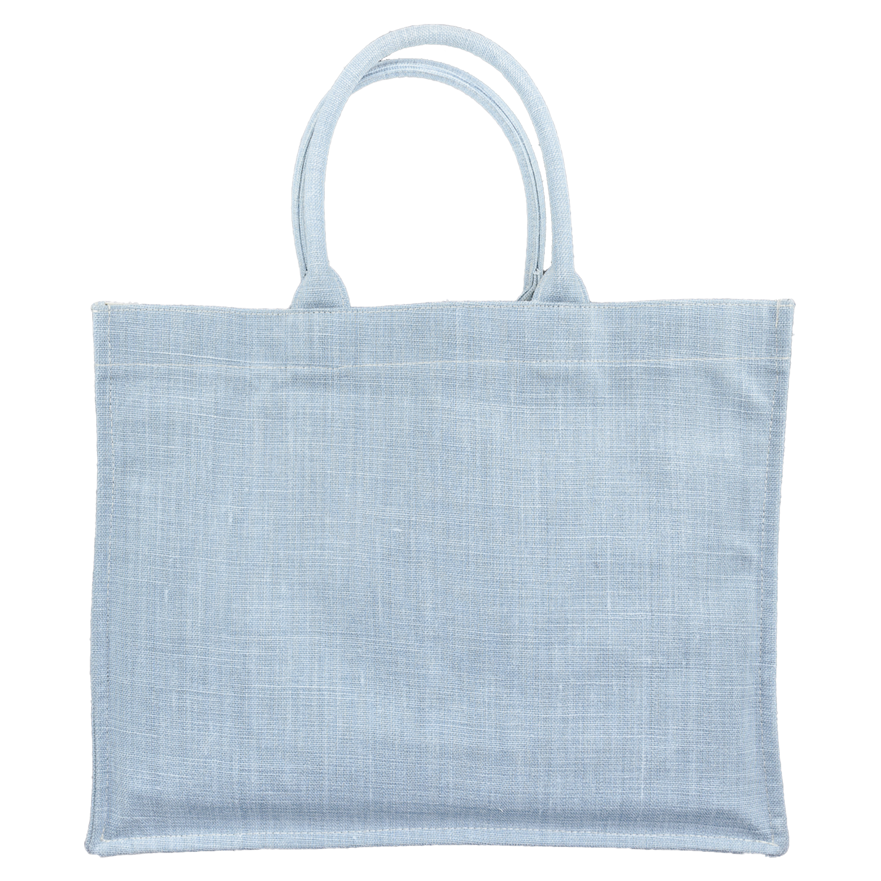 TOTE BAG BELGIAN LINEN LIGHT BLUE