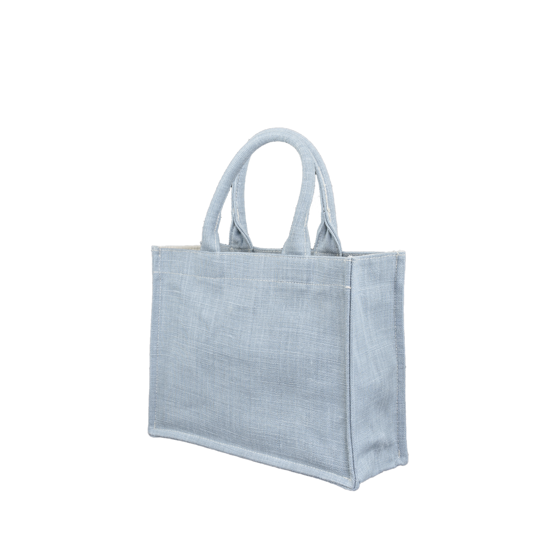 Image of Tote bag mini Belgian linen Light blue from Bon Dep Essentials