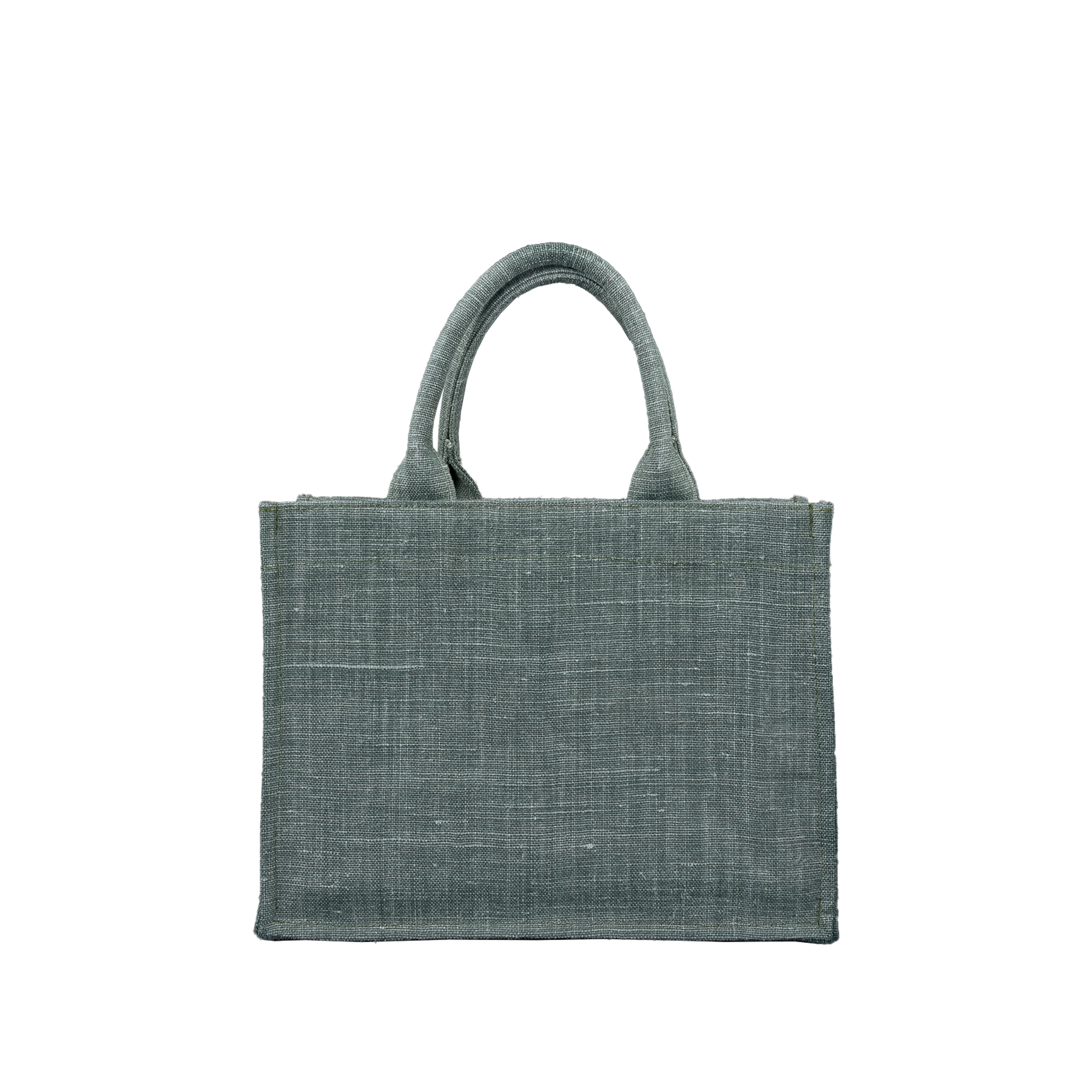 TOTE BAG MINI BELGIAN LINEN HUNTER GREEN