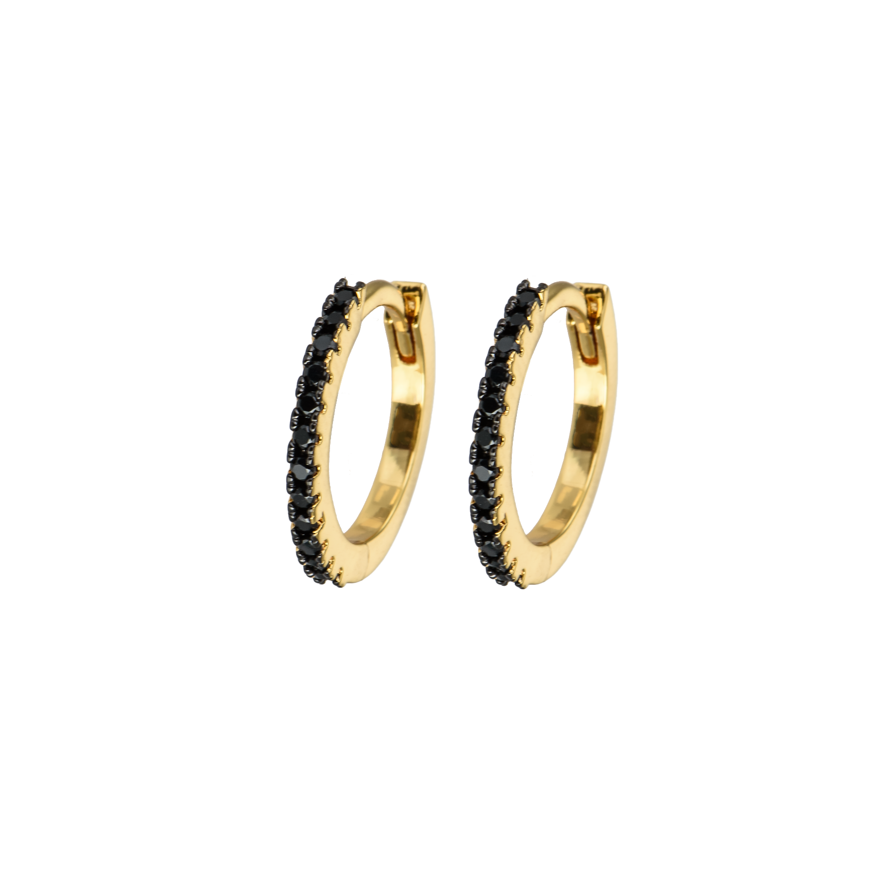 Image of Medium hoops Ink black from Emilia by Bon Dep