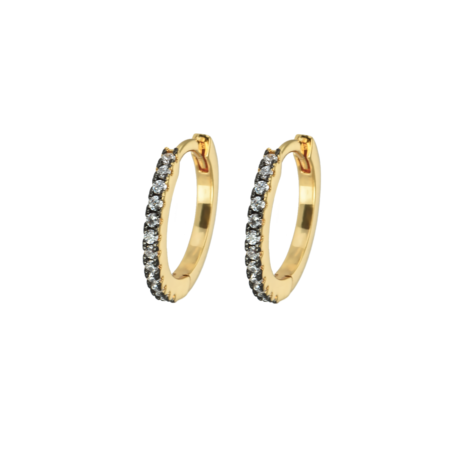 Image of Medium hoops Ink white from Emilia by Bon Dep