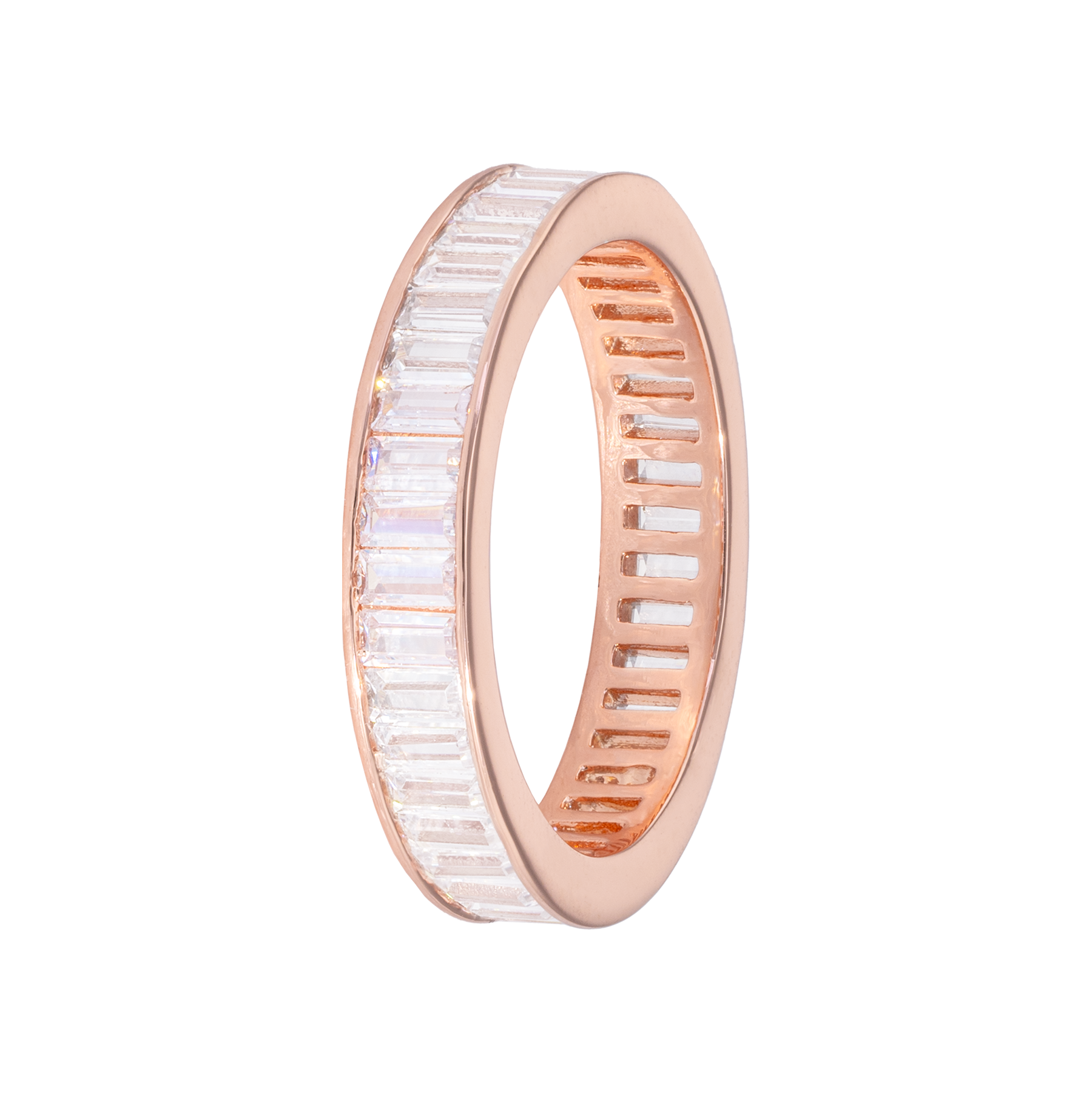 Image of Eternity ring Rose Rectangular 52 from Emilia by Bon Dep